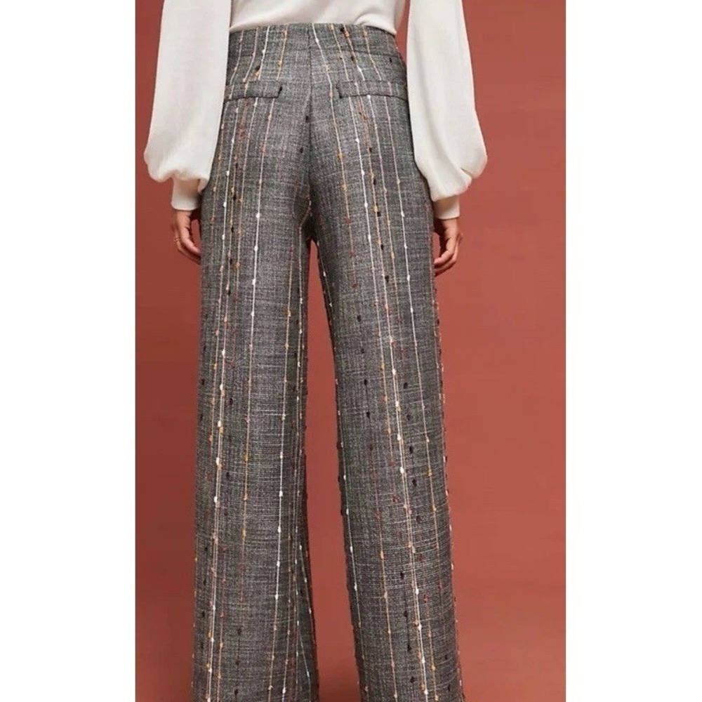Eva Franco Anthropologie Striped Hepburn Pants Wide Leg High Rise Sz 12 - Picture 2 of 12